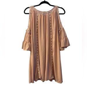 Ina Blush Crochet Detail Top